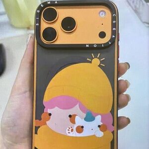 Sigma Beauty Creative Black and Orange Phone Case